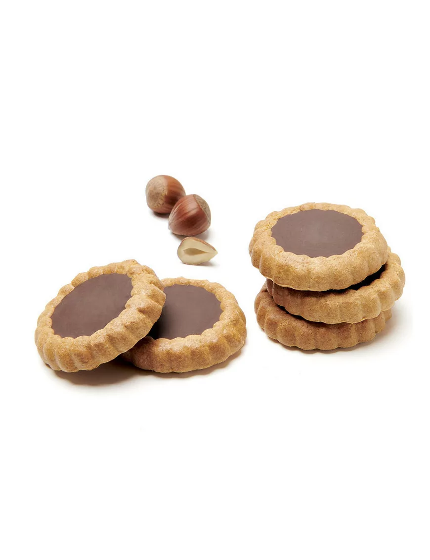 Crostatina proteica al cioccolato e nocciola