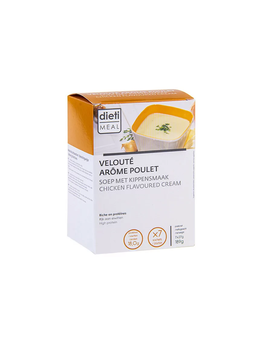 Vellutata proteica al sapore di pollo. 7 porzioni
