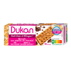 18 biscotti proteici Dukan con gocce di cioccolato