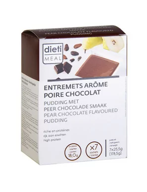 Budino proteico pera e cioccolato