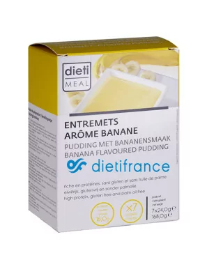 Budino proteico alla banana