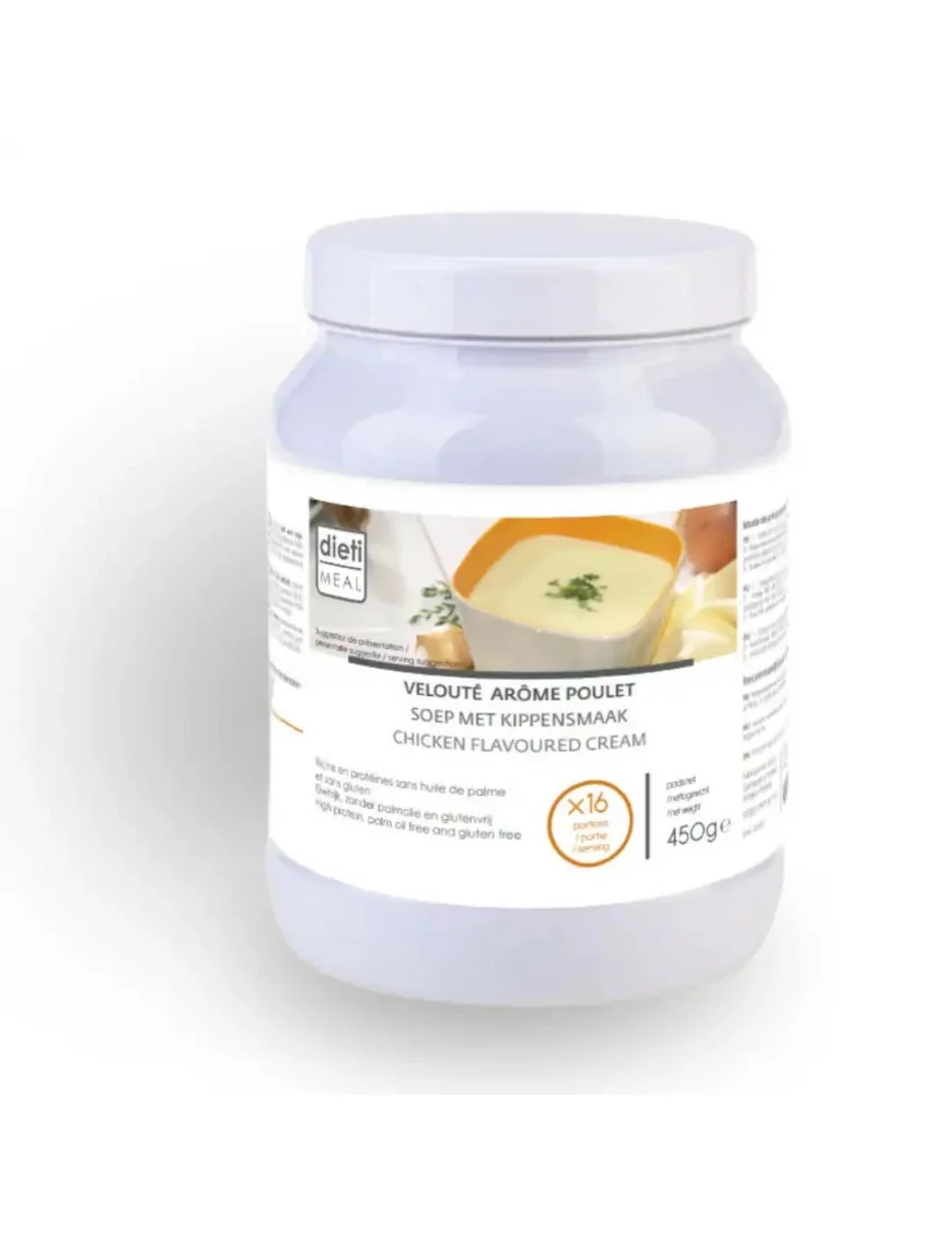Vellutata proteica al sapore di pollo. Barattolo 450 g