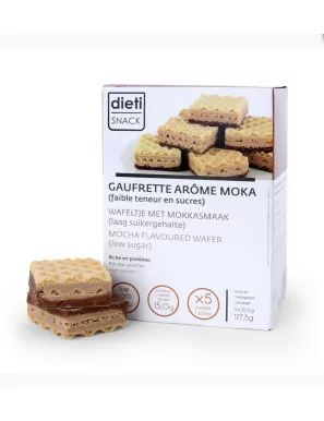 Dietisnack wafer gusto caffè fase 1 ad alto contenuto di proteine