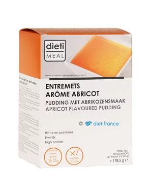 Budino proteico di albicocche