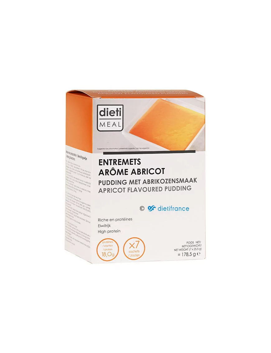 Budino proteico di albicocche