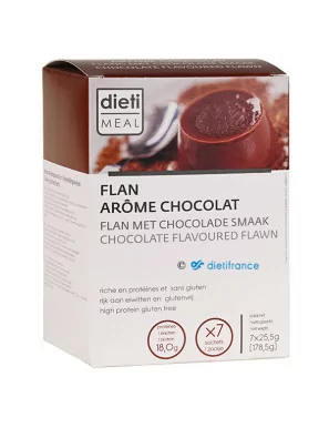 Flan proteico al cioccolato