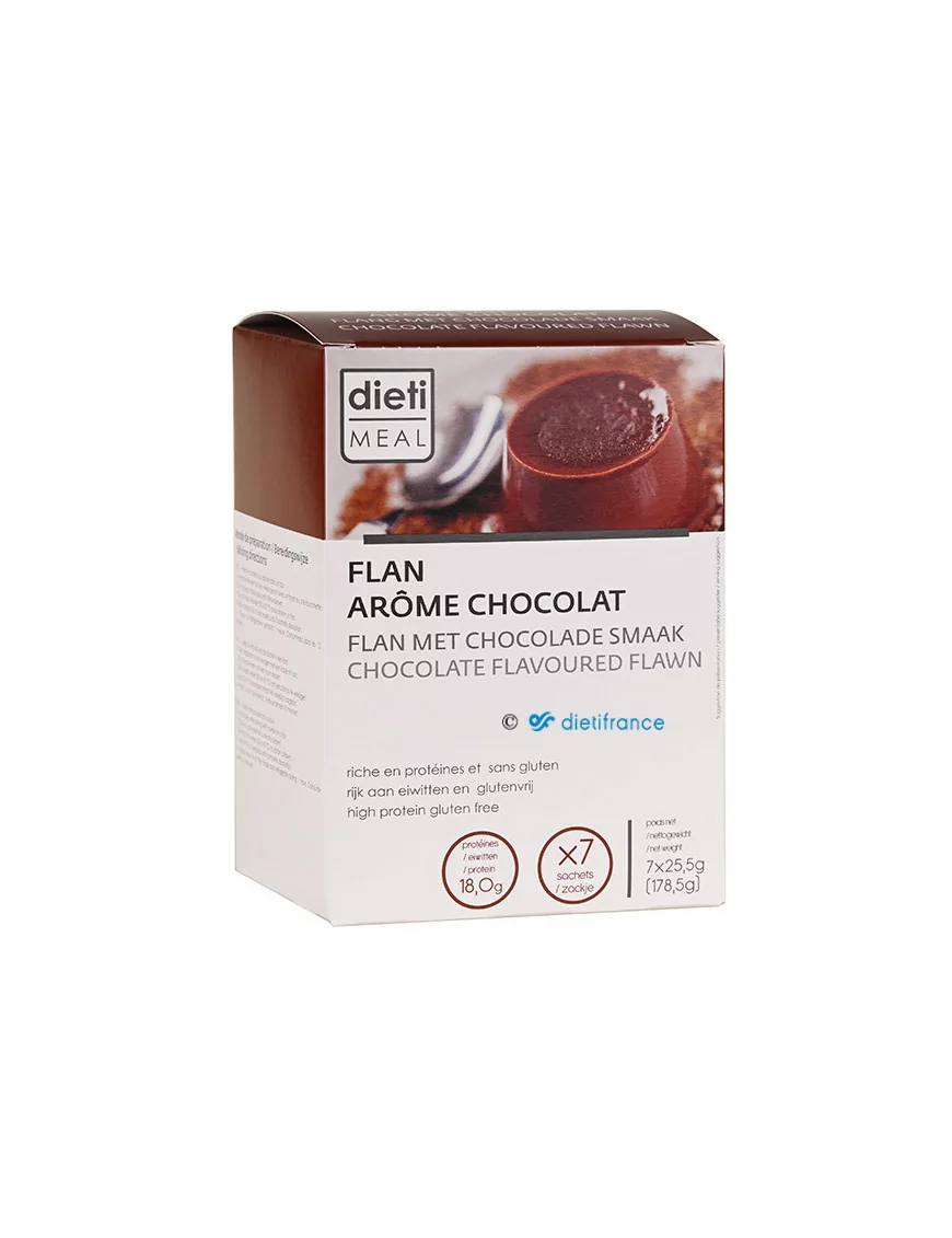 Flan proteico al cioccolato