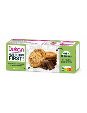 Dukan biscotti proteici al cioccolato con semi di chia