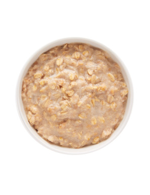 Porridge proteico con fiocchi d'avena al gusto mela cannella