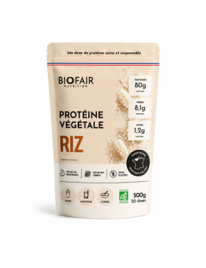 Proteine di Riso in Polvere Biologiche 500g