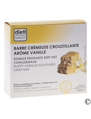 Barretta proteica croccante gusto vaniglia e yogurt