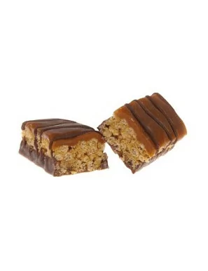 Barretta proteica crispy al cioccolato e arachidi