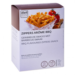 Chips zippers proteiche gusto barbecue